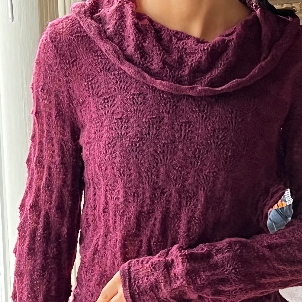 Jones New York burgundy sweater, size large.